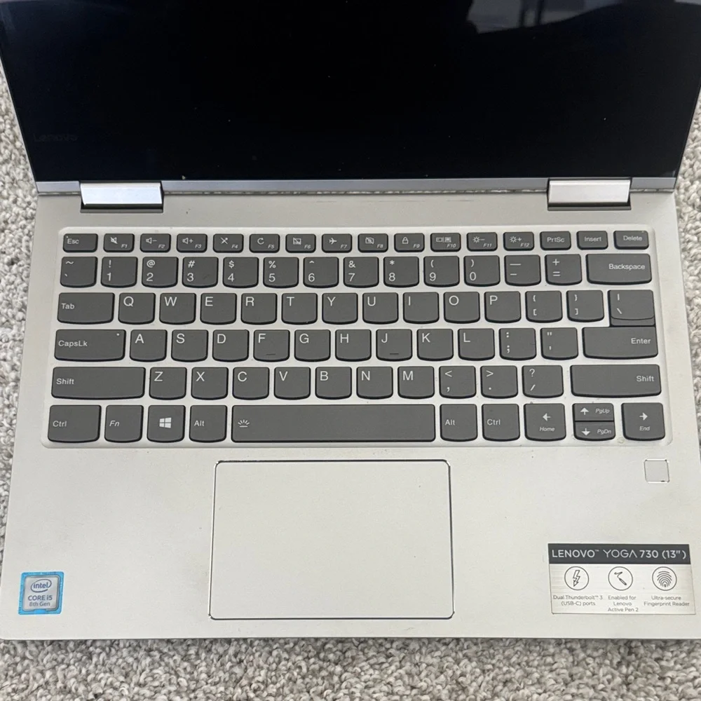 Lenovo Yoga Sleek Silver Laptop